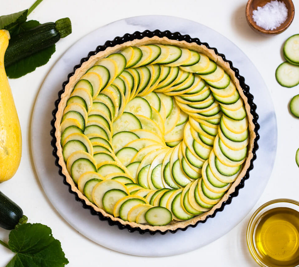 Tarta de Zucchini y Cebollas Caramelizadas – Elina Saiach